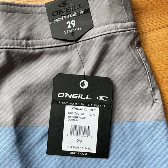 New O’Neill Swim Trunks Boardshorts Tie Waist Unlined Size 29 - Picture 3 of 10